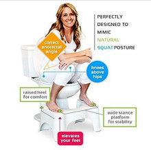Sgabello da Toilette da Bagno, Sgabello da Toilette accovacciato Antiscivolo Ausilio per Il Bagno Sgabello da Bagno in plastica Aiuta ad alleviare la stitichezza, da Usare in Qualsiasi Bagno 7.1