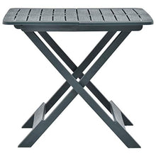Festnight Tavolo da Giardino Pieghevole Verde 79x72x70 cm Tavolo da Giardino da Balcone Richiudibile in Plastica Tavolo da Campeggio