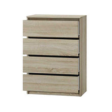 Selsey CLIMICONIA 4 - Cassettiera Moderna/Mobile di stoccaggio/Mobiletto con 4 cassetti (Marrone Chiaro)