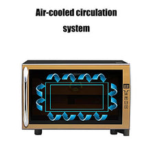 VIY Umidificatore per Sigari, Humidor, 12-23 °C, Display Digitale, 50 W, 38 Db, Illuminazione a LED, 25 L, Touch, 150 Sigari, Ripiani in Legno di Cedro, Nero