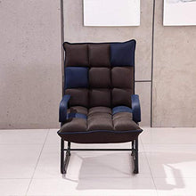 -Recliner Sedia Brown Dark Brown Lazy Divano Lazy Sedia per Il Tempo Libero Sedia a Sdraio Balcone Balcone Camera da Letto Pranzo Break Pieghevole Sedia Poltrona Couch Moderno Sofà