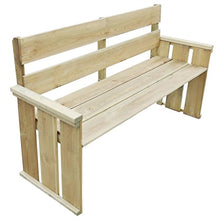Lingjiushopping Panchina da Giardino in Legno di Pino Impregnato 160x55x89 cm Dimensioni: 160 x 55 x 89 cm (L x P x A) Panchine da Esterno