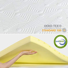 BedStory - Coprimaterasso ortopedico a 7 zone, in schiuma fredda, dimensioni: 160 x 200 x 5 cm, traspirante, con rivestimento rimovibile ipoallergenico per letti/divani scomodi