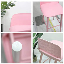 HLR - Sgabello da bar, stile moderno, elegante, in diversi colori, con telaio in metallo, adatto per cucina, caffè, sedia da bar, sgabello per bar, colore: B