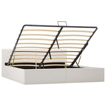 SKM Giroletto con Contenitore Idraulico Bianco Similpelle 180x200cm (46.4kg)