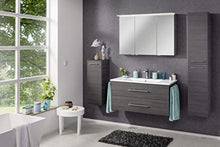 FACKELMANN Mobile lavabo con lavabo in ceramica B.Perfect/Soft Close/Dimensioni (L x A x P): ca. 103 x 51 x 48 cm Mobile e lavabo/armadio: nero/lavandino: bianco