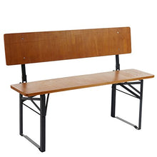 Mendler Set 2X panche Lustenau Ideale per Giardino terrazza Pieghevole Legno 115cm