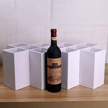 WEI-LUONG Wine Rack Legno - Pratico Decorazione Domestica Mestieri, Adatto for la casa, Bar, ECC, Bianco, 11 griglia Wine Rack