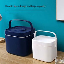 Wjmss Scatola di Medicina, Alta capacità Portable Plastic Box Box Box Box Box Organizer con Manico Doppio Strato,Bianca,Small