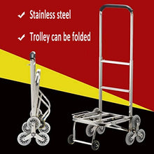 Carrello Portapacchi Carrello in Acciaio Inox Pieghevole Carrello Portatile Pieghevole