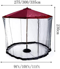 Scoperta Ombrello Ombrellone Zanzariera, Mosquito poliestere reticolato dello schermo / giardino Ombrellone Tavolo Schermo Bug Schermo Giardino (Colore: Bianco, Dimensioni: 335 x 230 centimetri / 11ft