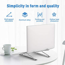 Supporto per Laptop,Alluminio Stabile e Antiscivolo Regolabile in Angolazione Regolabile,Piattaforma di Sollevamento Per Laptop Leggera Compatibile con MacBook Air/pro,Huawei Matebook D/altri Tablet