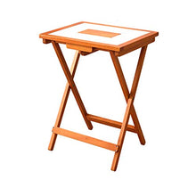 N/Z Living Equipment Tavolino da caffè Tavolino in Piastrelle di Ceramica Desktop 53 X 42 cm Pieghevole e Quadrato Luminoso Bistrot Laterale per Patio Giardino Soggiorno Tavolino da Esterno B
