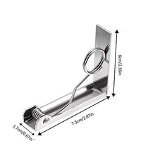 Luminiu - Fermatovaglia in Acciaio Inox, 2 Clip per tovaglia, ad Alta Resistenza, Elastica, con Grande Diametro di 6 cm di Spessore, Clip per tovaglia, Picnic, Feste, Campeggio, Matrimonio