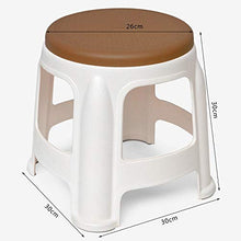 Juudoiie NUOVO fitta sedia a sgabello in plastica domestica per il tempo libero Sedia da pranzo Sgabello da bagno Sgabello da bagno Panca per bambini Sgabello Cambio Sgabello Piccolo sgabello rotondo