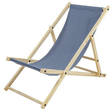 albatros Lettino da Giardino Sun, Grigio, Pieghevole, Sedia a Sdraio, Legno, terrazza Esterna
