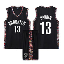 SHPP James Harden No.13 Uomini's Canestro da Basket Adulto Vestito Estivo Uniforme,Uomini's Abito da Allenauominito Estivo E Pantaloni Due-Abito Pezzo,Tessuto Confortevole (XS-XXXXXL)-Nero 5XL