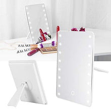 Longzhuo Specchio per Il Trucco, Specchio per Il Trucco del Touch Screen Specchio cosmetico Illuminato da Tavolo dimmerabile da 16 LED