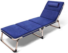 PAKUES-QO Sedie a Sdraio Pieghevoli reclinabili Lettino da Sole Portatile in Metallo per Uso Domestico Giardino Patio Spiaggia Sedie a Sdraio per Esterni-3