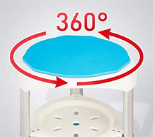 Sgabelli da Doccia Rotondi Regolabili in Altezza Sgabello da Bagno Antiscivolo Sedile Girevole Sgabello da Bagno per Doccia Portante 160 kg 0109