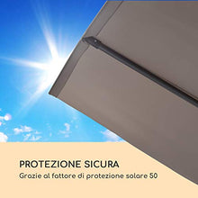 blumfeldt Flex-Shade - Parasole, Materiale: Poliestere, Fattore di Protezione UV: 50, Gamba di Appoggio in Alluminio, Idrorepellente, Superficie: 150x210 cm, Grigio Scuro