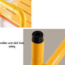 Sgabello da bagno Doccia / vasca da bagno in acciaio inox Sgabelli Commode sedia doccia Sedile Sgabello for anziani / disabili / donne incinte Anti-Slip Mats Doccia Sedia Heavy Duty in giallo Max.300k