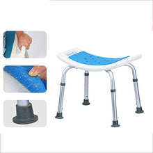 Sgabelli Doccia Altezza di Regolazione Bagno Doccia Sedia Sgabello Sedile per Disabilità/Anziani/Donne in Gravidanza Carico statico Massimo 100 kg,Bianca