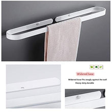 ZLDM Nord Europa Bianco portasalviette Bagno da Muro Spazio in Alluminio Asta Singola Barra Porta Asciugamani 30 cm Corrosione Resistente portasciugamano per Bagno Cucina Balcone