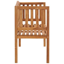 vidaXL Panchina da Giardino 120 cm in Legno Massello di Teak
