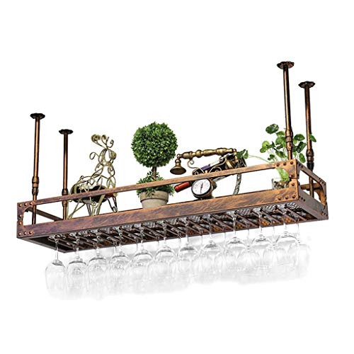 Casa e cucina Porta bottiglie da vino Wine Rack europea, Hanging Ferro battuto Scaffale, decorazioni, Upside supporto di vetro di vino di Down, Home Bar Wine Rack, Famiglia, Ristorante Porta bottiglie