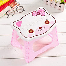 zyh Sgabello con Gradino Pieghevole,Sgabello Pieghevole Portatile,Sgabello da Bagno da Giardino da Cucina-Rosa,Sgabello in plastica (1 Articolo)