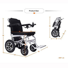 Accessori per la casa Anziani Disabili Sedia a rotelle elettrica Lega di alluminio Batteria al litio Pieghevole Anziani leggeri Disabili Sedia a rotelle elettrica automatica (batteria Liion 20A)