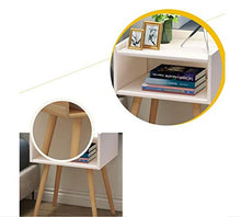Zhicaikeji Comodino della Camera da Letto Tavolo da Comodino Semplice in Legno massello di Colore Solido Semplice in Stile Giapponese (Color : Brown)