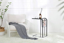 HXF- Arte del Ferro Tavolo, Camera da Letto Comodino Divano Lato Creativo Tabella di tè Tabella Multifunzione Soggiorno Oro Tabella di tè Negoziare Tabella Durevole (Color : Black)