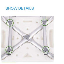 Sgabello Bagno Ergonomico Sgabello da Doccia con Seduta Imbottita - Sedia da Doccia - per Anziani Anziani, disabili, Adulti (Sgabello Bianco) Bagno Forniture