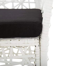 Tidyard Set da Pranzo da Giardino Mobili da Giardino, Set di mobili, Set di mobili da Giardino, Tavolo Sedie da Giardino, Tavolo sedie Esterno, Set di mobili da Giardino 7 pz in Polyrattan Bianco