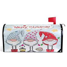 Gnomi di Natale carino uccello stella cassetta postale copertura magnetica grande casella postale avvolge giardino cortile decorazione casa dimensioni oversize 64,8 cm x 53,3 cm