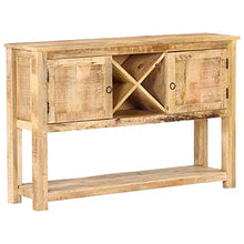 vidaXL Credenza 120x30x76 cm in Legno di Mango Grezzo