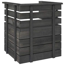 vidaXL Set Divani da Giardino su Pallet 7 pz Legno Pino Grigio Scuro