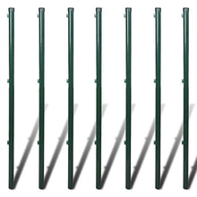 taofuzhuang 1,25x15 m Recinto Rete Metallica Verde con Pali & Tutti Gli Accessori Articoli di ferramenta Barriere e recinzioni Pannelli per recinzioni