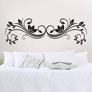 T-MK353 - Adesivi per testiera del letto, 57 x 180 cm, colore: Nero