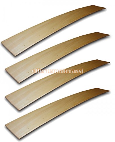 EFFETTO CASA Doghe in Legno di faggio di Ricambio Letto (4 Pezzi)