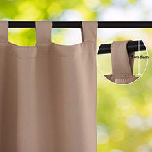 Desinding Tabella Tenda Impermeabile all'aperto Top Thermal Isolato Blackout Blackout Drape per Patio Giardino Anteriore Portico Gazebo Tende da Esterno (Color : Khaki)