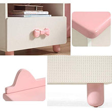 MMWYC Comodino Bambini Bagagli del Fumetto Locker Rosa Comodino Limita Mobili Cabinet Room semplici for Bambini, Rosa, 54 * 50 * 40 Centimetri (Color : Pink, Size : 54 * 50 * 40cm)