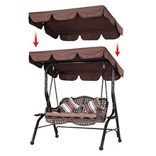 Copertura superiore ricambio tettuccio altalena - Copertura tettuccio di ricambio per altalena 2 posti / 3 posti - Copertura altalena per aliante per tenda da sole impermeabile (B, 190×132×15cm)