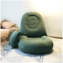SMC Divano pigro Sedia Letto Posteriore Sedia Singola Camera da Letto Piccolo Divano Pieghevole Divano Balcone Finestra Sedia (Color : Dark Green)