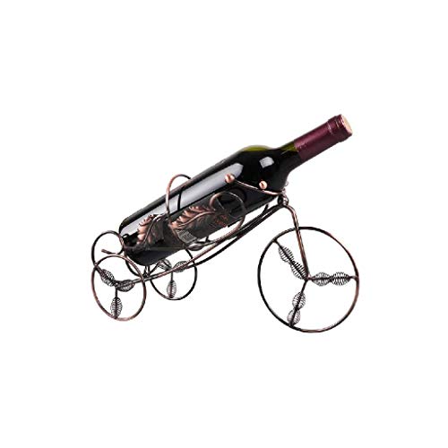 DAGONGREN Ferro Wine Rack Wine portabottiglie in Metallo Red Wine Rack a Forma di Supporto del Vino del Triciclo Bagagli Bottiglie Home Bar Birra Vino mensola di Esposizione del Vino