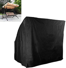 bennyuesdfd Copertura per altalena 3 posti impermeabile per esterno giardino patio altalena amaca copertura per parasole copertura per sedie a sdraio famiglia per il tempo libero nero 86,6 x 67 x 49