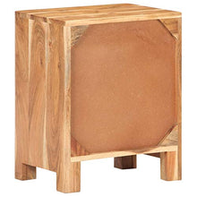 Tidyard Comodino in Legno Massello di Acacia,Tavolini Lato Divano da Salotto Portaoggetti,Tavolino per Camera da Letto, Soggiorno, 40x30x50 cm
