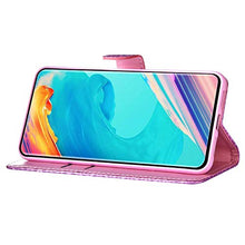 Robinsoni Custodia Compatibile con Samsung Galaxy Note 10 Cover Libretto Magnetica Cover Portafoglio Pelle PU Antiurto Cover Silicone Custodia Taccuino Cover 360 Gradi Telefono Custodia Signorile Rosa